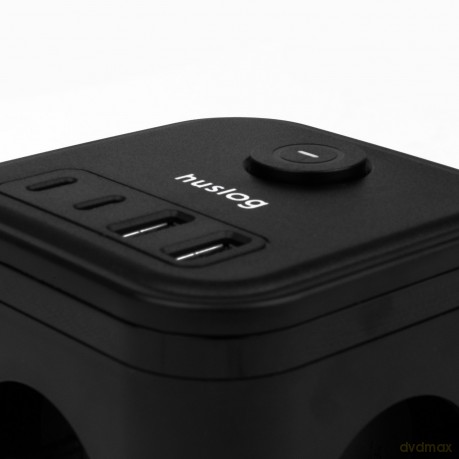 Huslog Przedłużacz kostka z USB