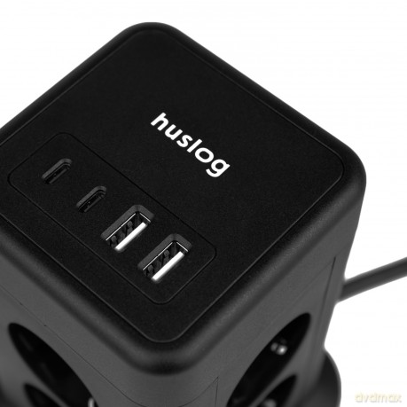 Huslog Przedłużacz pionowy z USB