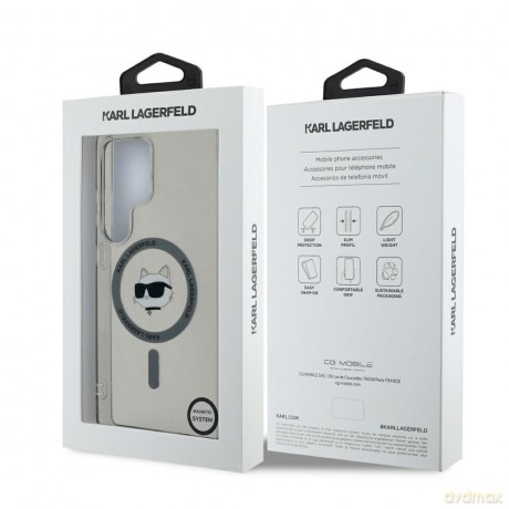 Karl Lagerfeld nakładka HC Magnetic IML Metal Choupette Head do Samsung Galaxy S25 Ultra czarna