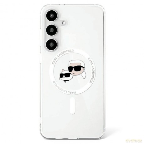 Karl Lagerfeld nakładka HC Magnetic IML Metal KC Heads do Samsung Galaxy S25 biała