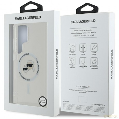 Karl Lagerfeld nakładka HC Magnetic IML Metal KC Heads do Samsung Galaxy S25 Ultra biała