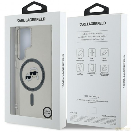 Karl Lagerfeld nakładka HC Magnetic IML Metal KC Heads do Samsung Galaxy S25 Ultra czarna