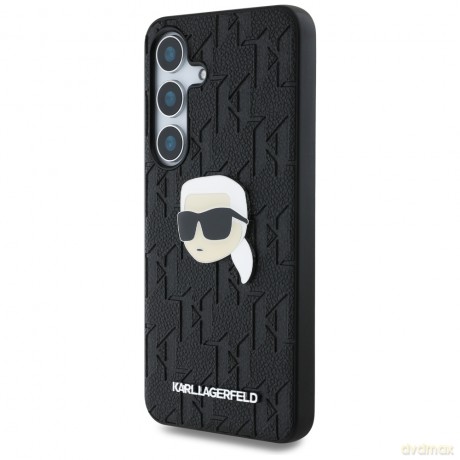 Karl Lagerfeld nakładka HC PU Monogram K. Head Pin do Samsung Galaxy S25 Plus czarna