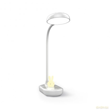 Lampa biurkowa LED 4,5W ze świecącym króliczkiem PURE FLB-30 ASTRID biała Forever Light