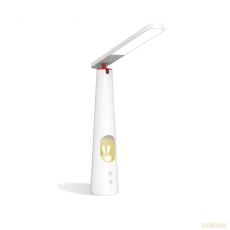 Lampa biurkowa LED 7,5W ze świecącym króliczkiem PURE FLB-150 ELENA biała Forever Light
