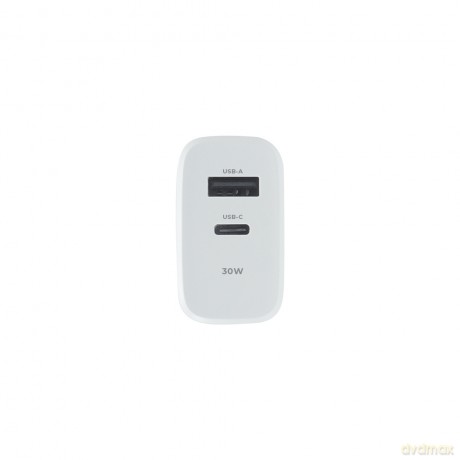 Maxlife ładowarka sieciowa PD QC MXTC-10-30AC 1x USB-C 1x USB 30W biała