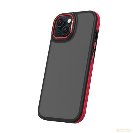 Nakładka Crystal Black do iPhone 16 6,1" czerwona