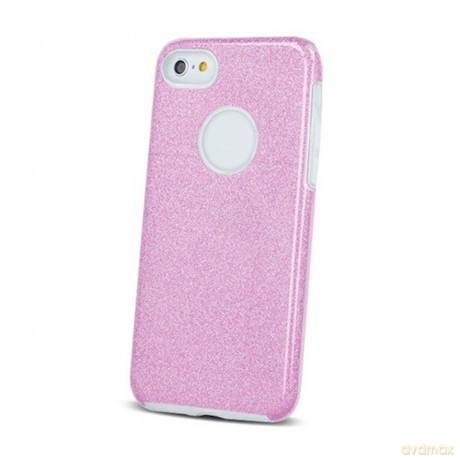 Nakładka Glitter 3w1 do iPhone 16 Plus 6,7" różowa