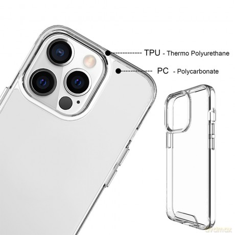 Nakładka Hybrid Crystal do iPhone 16 Plus 6,7" transparentna