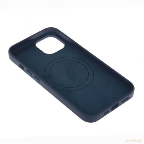 Nakładka Mag Leather do iPhone 16 6,1" ciemnoniebieska