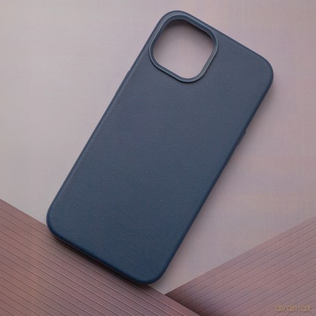 Nakładka Mag Leather do iPhone 16 6,1" ciemnoniebieska