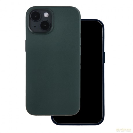Nakładka Mag Leather do iPhone 16 6,1" ciemnozielona