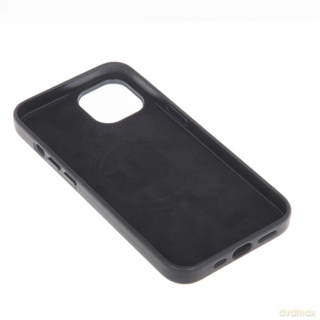 Nakładka Mag Leather do iPhone 16 6,1" czarna