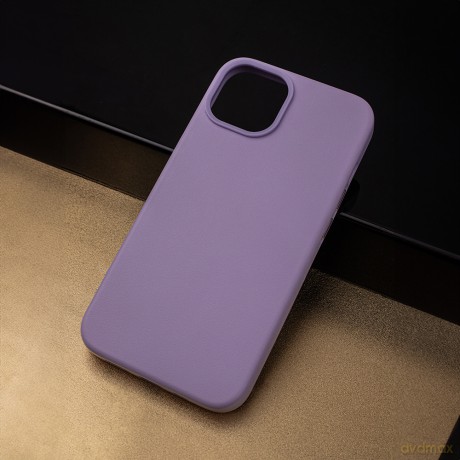 Nakładka Mag Leather do iPhone 16 6,1" fioletowa