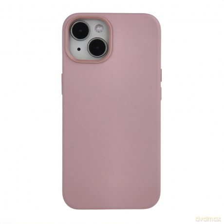 Nakładka Mag Leather do iPhone 16 6,1" jasnoróżowa