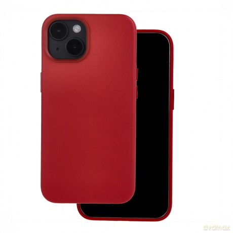 Nakładka Mag Leather do iPhone 16 Pro 6,3" czerwona