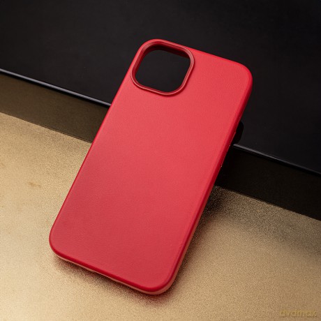 Nakładka Mag Leather do iPhone 16 Pro 6,3" czerwona