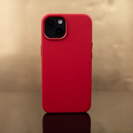 Nakładka Mag Leather do iPhone 16 Pro 6,3" czerwona