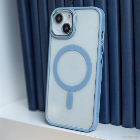 Nakładka Satin Clear Mag do iPhone 16 Plus 6,7" niebieska