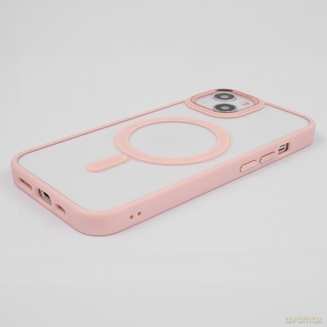 Nakładka Satin Clear Mag do iPhone 16 Plus 6,7" różowa