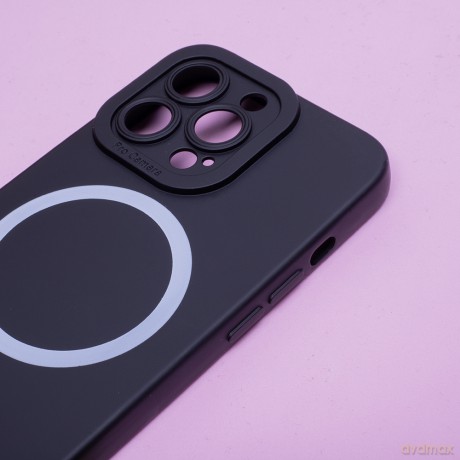 Nakładka Silicon Mag do iPhone 16 6,1" czarna