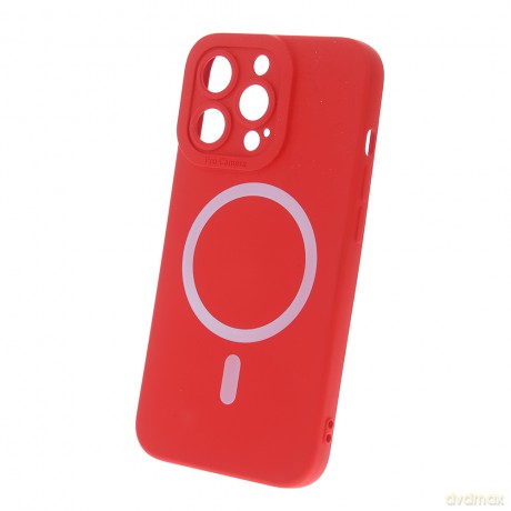 Nakładka Silicon Mag do iPhone 16 6,1" czerwona