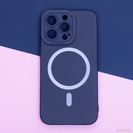 Nakładka Silicon Mag do iPhone 16 Plus 6,7" ciemnoniebieska