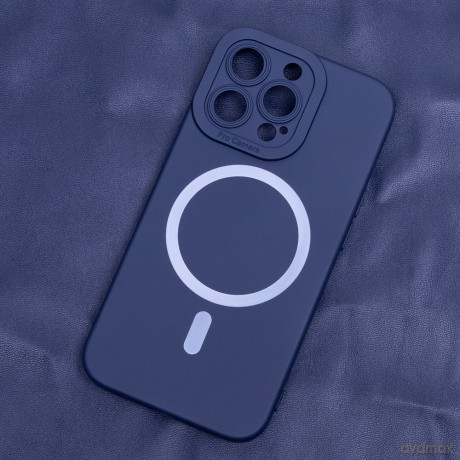 Nakładka Silicon Mag do iPhone 16 Pro 6,3" ciemnoniebieska
