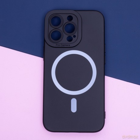 Nakładka Silicon Mag do iPhone 16 Pro Max 6,9" czarna