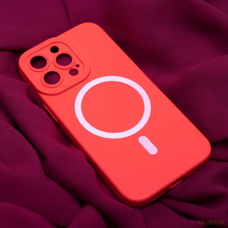 Nakładka Silicon Mag do iPhone 16 Pro Max 6,9" czerwona