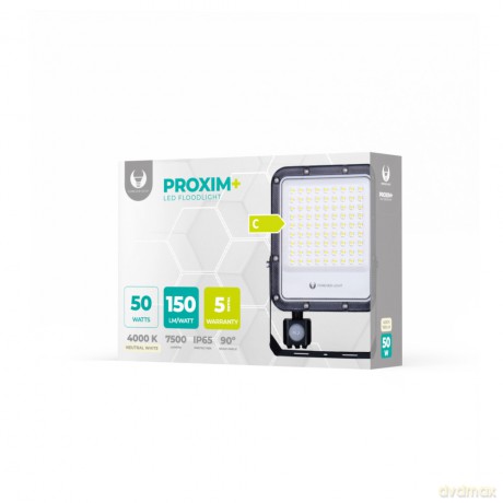 Naświetlacz LED PROXIM+ 50W 4000K 7500lm PIR 230V IP65 Forever Light 150lm/W