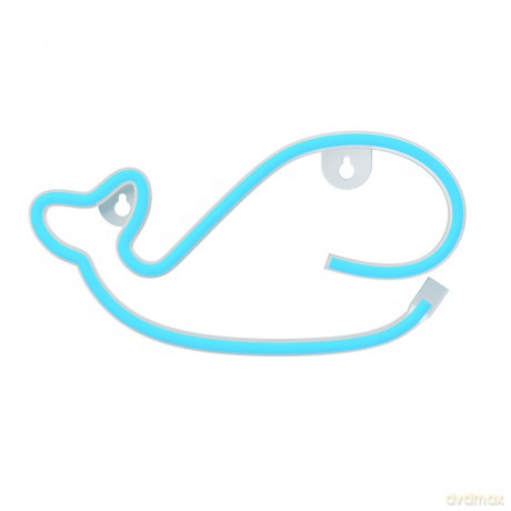 Neon LED WIELORYB niebieski Bat + USB FLNE19 Forever Light