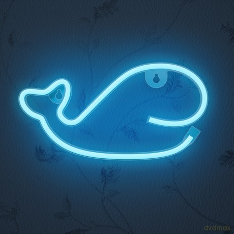 Neon LED WIELORYB niebieski Bat + USB FLNE19 Forever Light