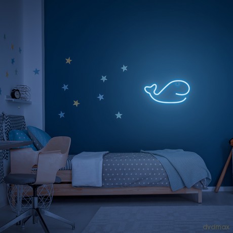 Neon LED WIELORYB niebieski Bat + USB FLNE19 Forever Light