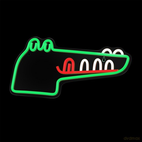 Neon PLEXI LED JURASSIC KROKODYL zielony FLNJ03 Forever Light