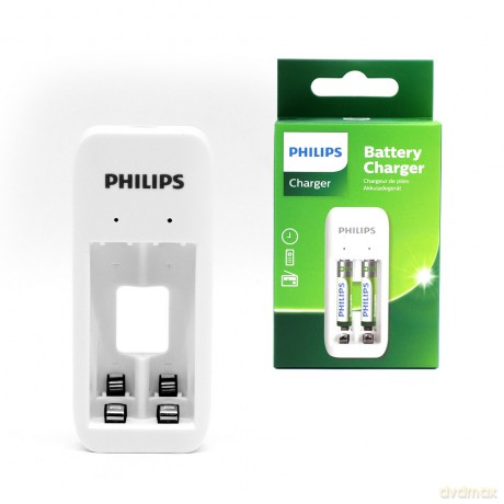 PHILIPS Dwukanałowa ładowarka do akumulatorów NiMH USB + 2xAAA 700mAh
