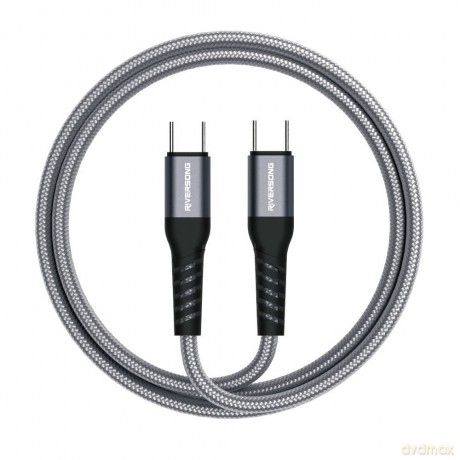 Riversong kabel Hercules C6 USB-C - USB-C 2m 100W szary CT51
