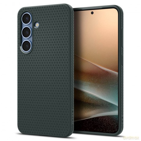 Spigen nadkładka Liquid Air do Samsung Galaxy S25 Zielona Otchłań