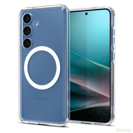 Spigen nakładka Ultra Hybrid Mag MagSafe do Samsung Galaxy S25+ Przezroczysta Biała