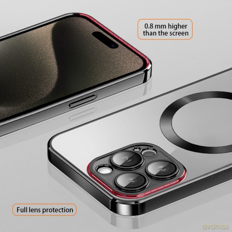 Vmax nakładka Electroplating Mag TPU do iPhone 16 Pro 6,3" czarna