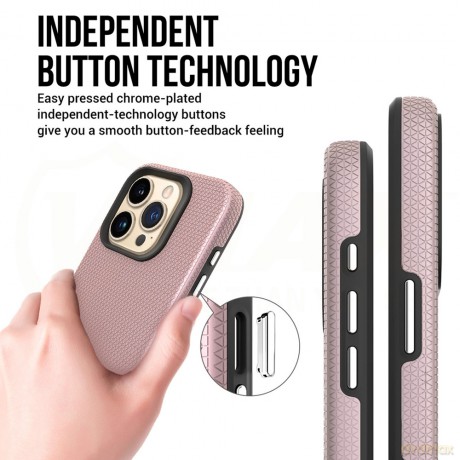 Vmax nakładka Triangle Case do iPhone 16 6,1" różowo-złota