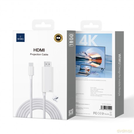 WIWU Wi-PS001 kabel HDMI biały