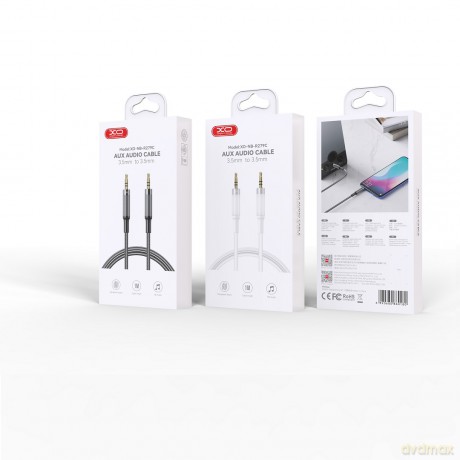 XO kabel audio NB-R279C jack 3,5mm - jack 3,5mm 1,0m czarny