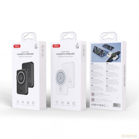 XO power bank magnetyczny PR264 20W 10000mAh czarny