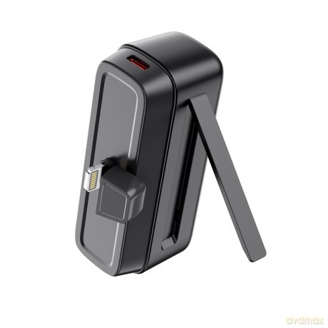 XO power bank mini PR244 20W 5000 mAh z konektorem Lightning czarny
