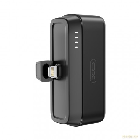 XO power bank mini PR244 20W 5000 mAh z konektorem Lightning czarny