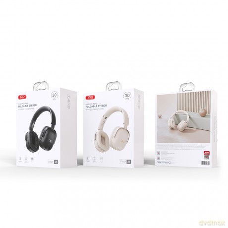 XO słuchawki Bluetooth BE42 beżowe nauszne