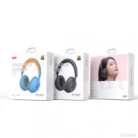 XO słuchawki Bluetooth BE49 niebieskie nauszne