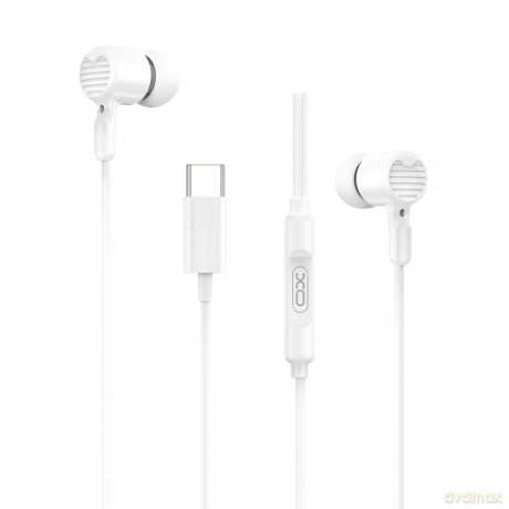XO słuchawki przewodowe EP81 USB-C douszne białe