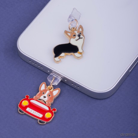 Zawieszka Charms USB-C dogs
